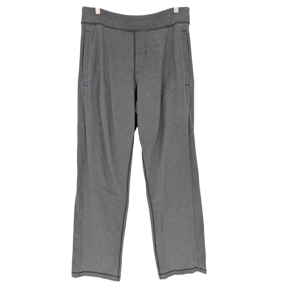Lululemon Kung Fu Pant Mens L Gray Straight Leg Technical Activewear Performance